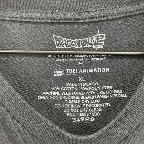 Dragon Ball Z Shirt Mens XL Black Goku Fighters Z Toei Animation Anime Tee - Picture 4 of 5